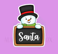 Snowman Plaque Cookie Cutter