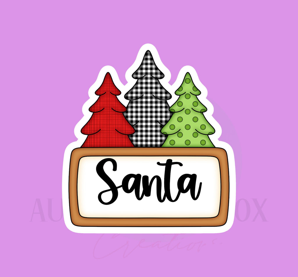 Christmas Tree Plaque Cookie Cutter