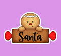 Gingerbread Rolling Pin Cookie Cutter
