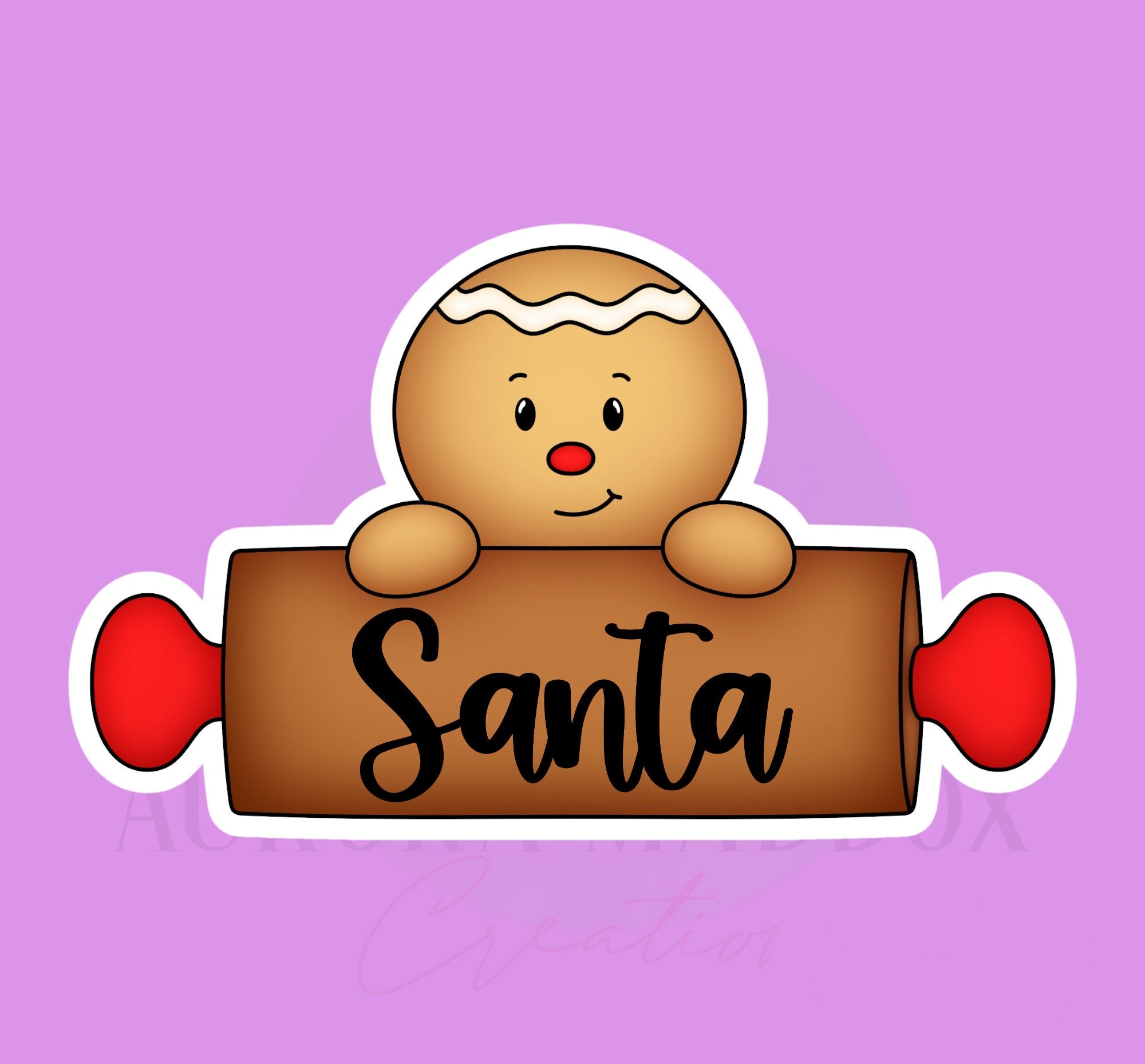 Gingerbread Rolling Pin Cookie Cutter