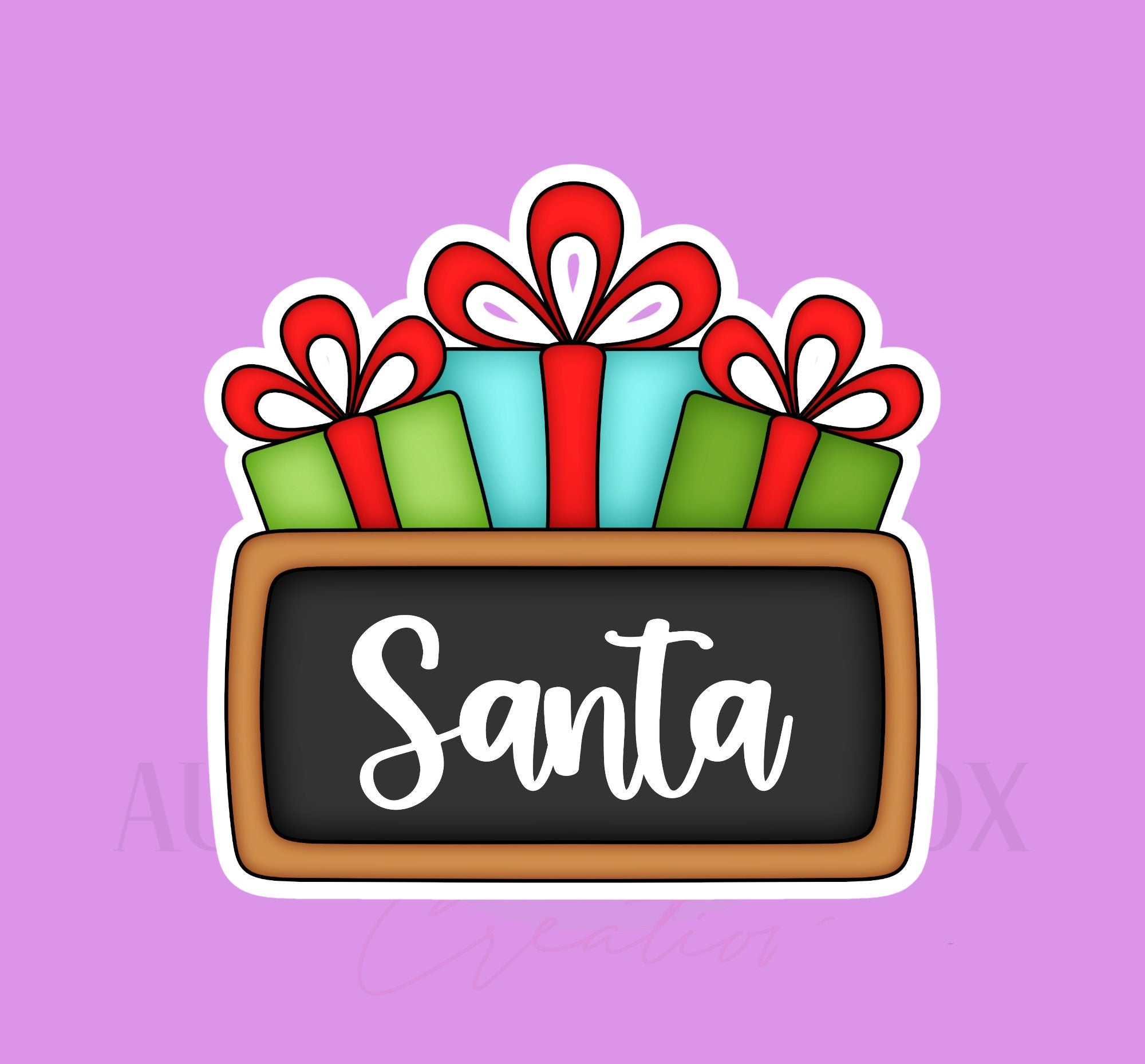 Presents Plaque Cookie Cutter