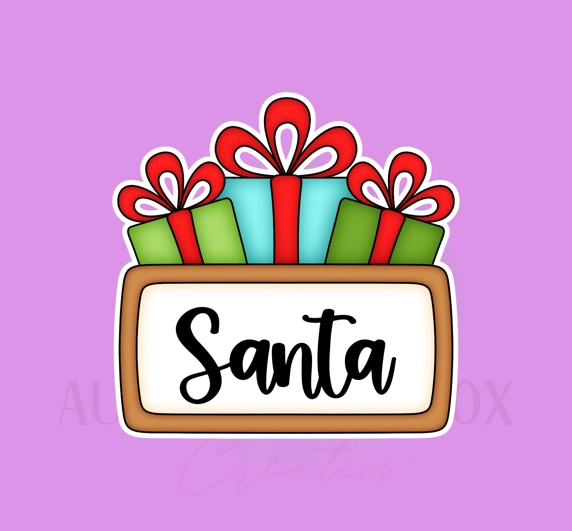 Presents Plaque Cookie Cutter