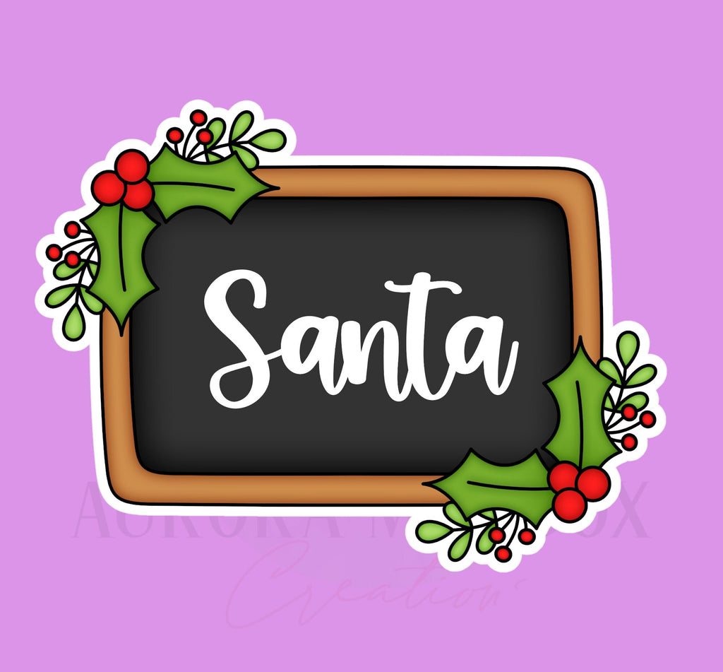 Christmas Plaque Cookie Cutter