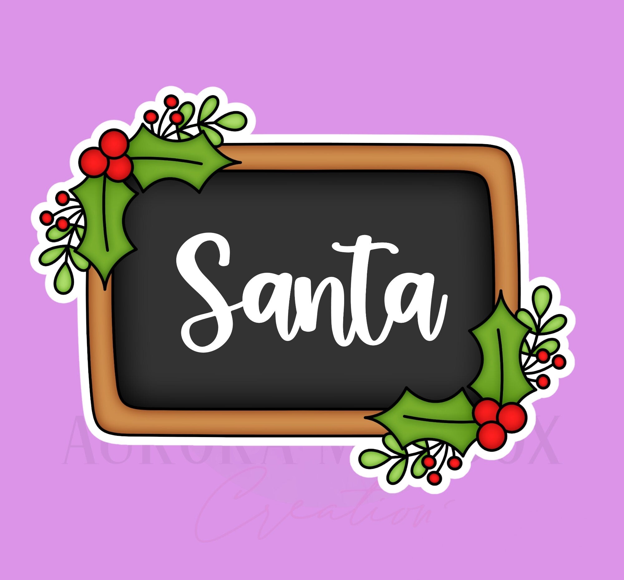 Christmas Plaque Cookie Cutter