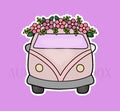 Retro Van with Flowers Cookie Cutter