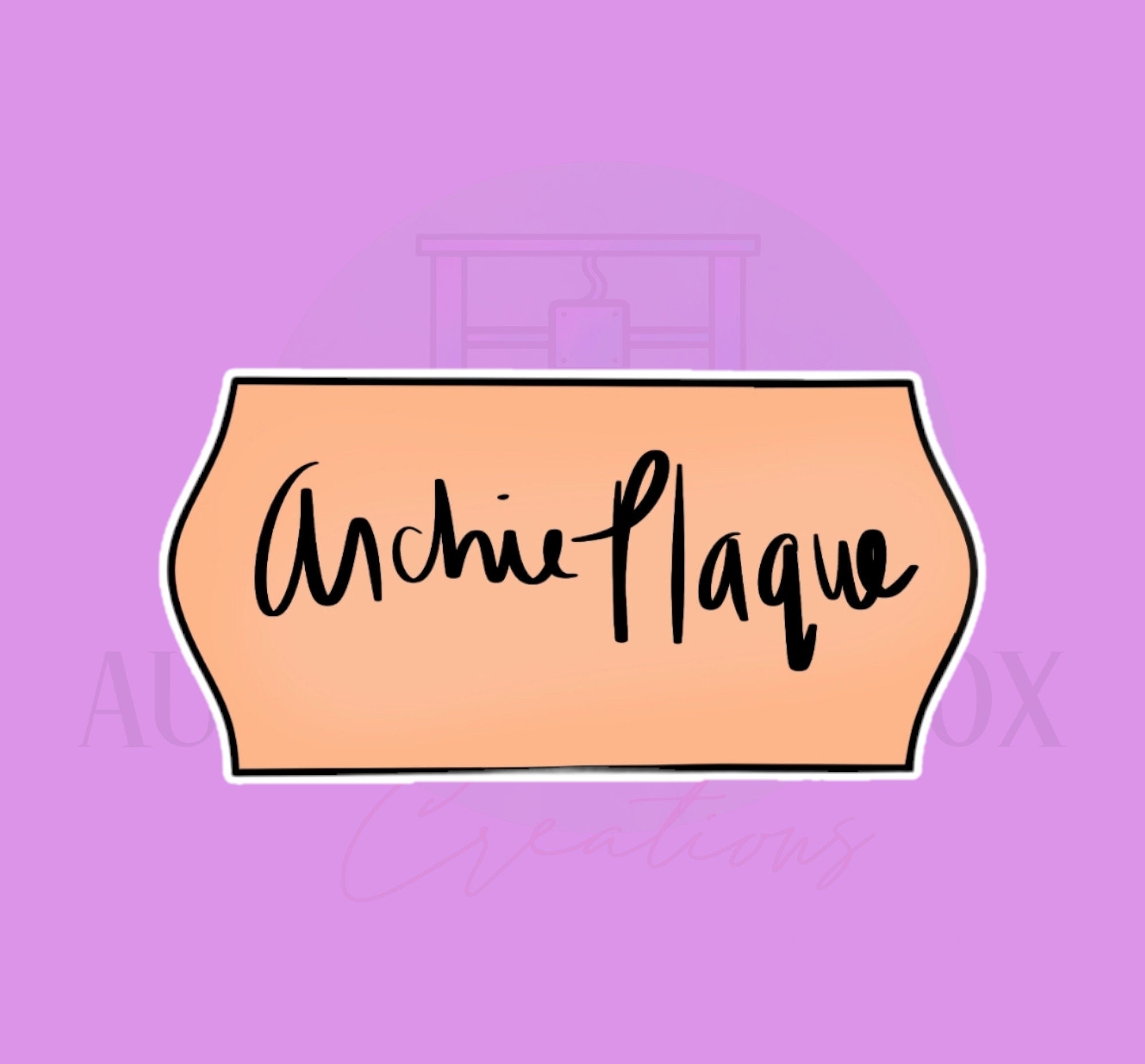 Archie Plaque | Cookie Cutter