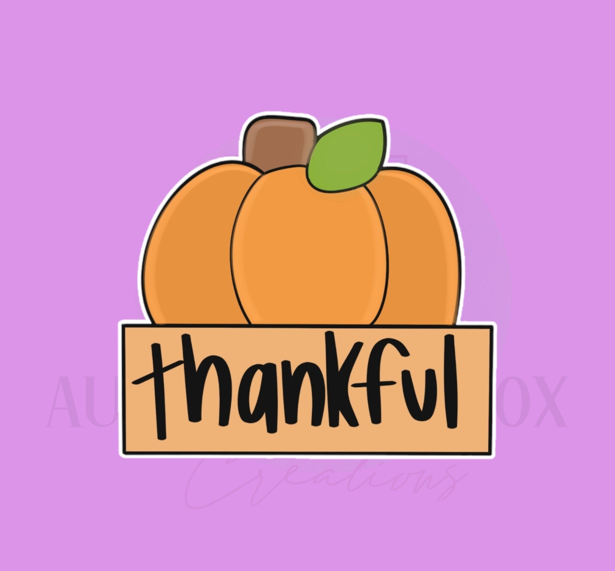 Pumpkin Leaf Plaque Cookie Cutter