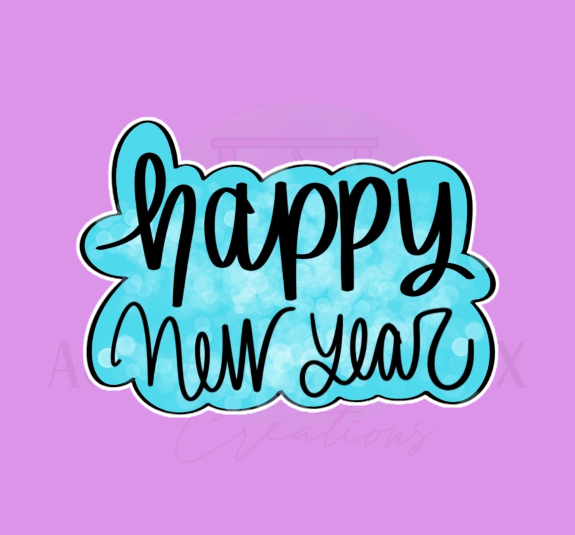 Happy New Year Cookie Cutter