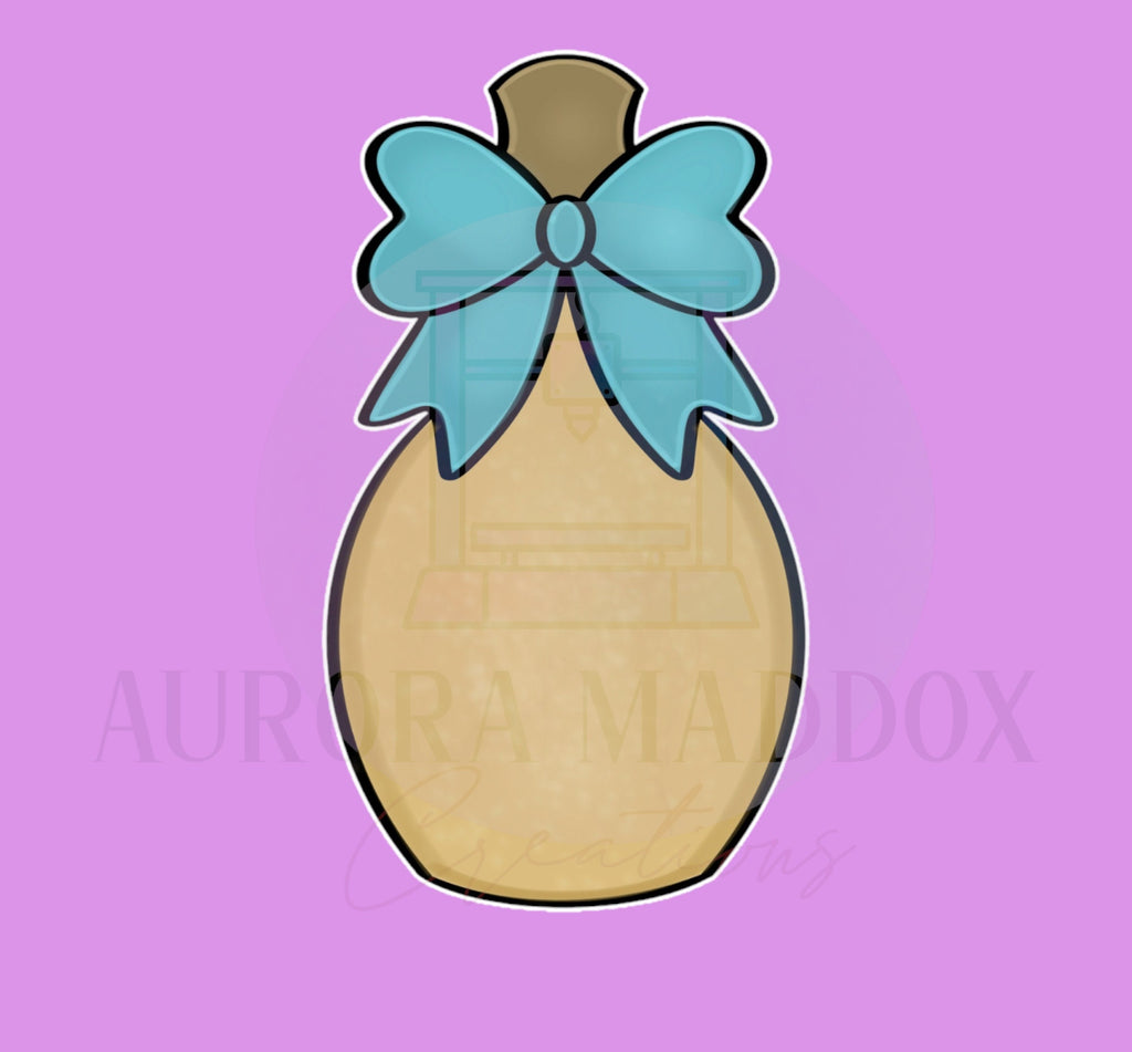 Champagne Bottle Bow Cookie Cutter