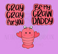 Crawfish Valentine Set | 3 Piece | Cookie Cutter