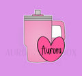 Tumbler Cup Heart Cookie Cutter