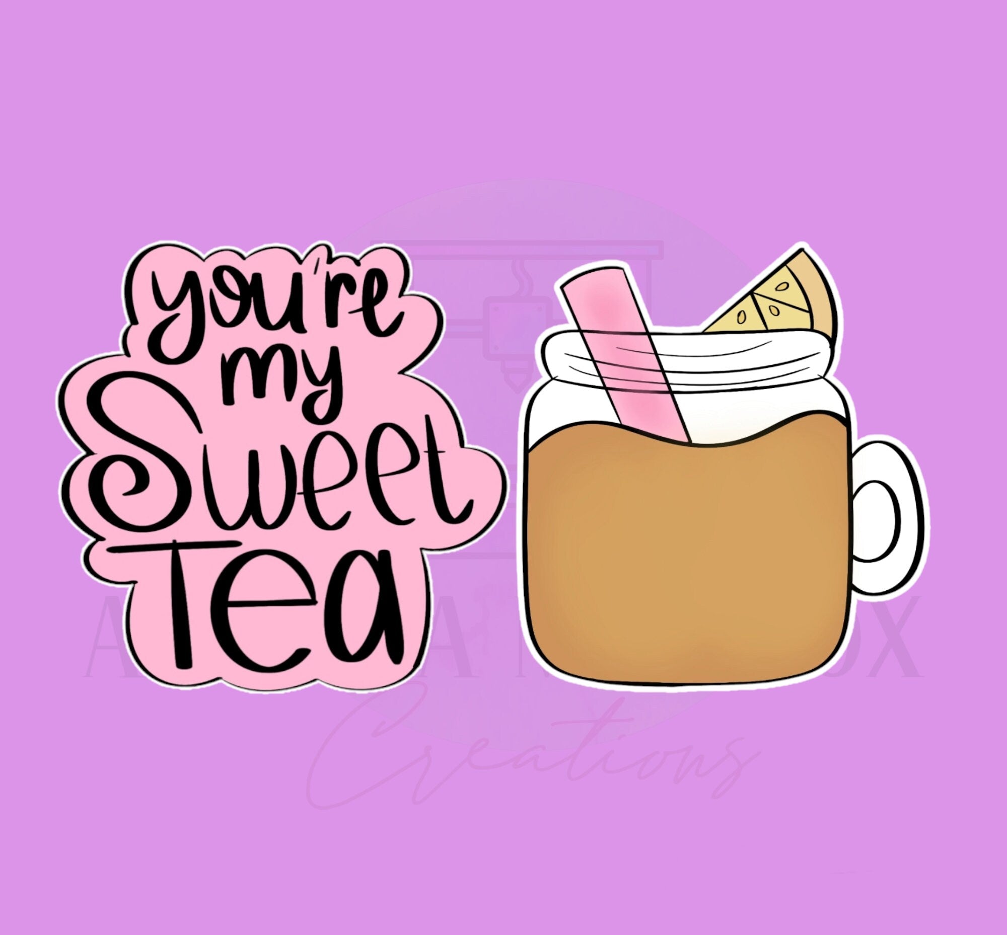 Sweet Tea Valentine Set | 2 Piece | Cookie Cutter