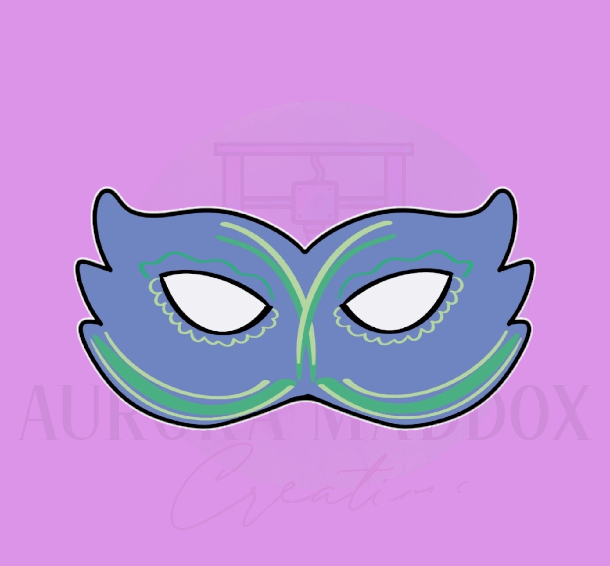 Mardi Gras Mask #3 Cookie Cutter