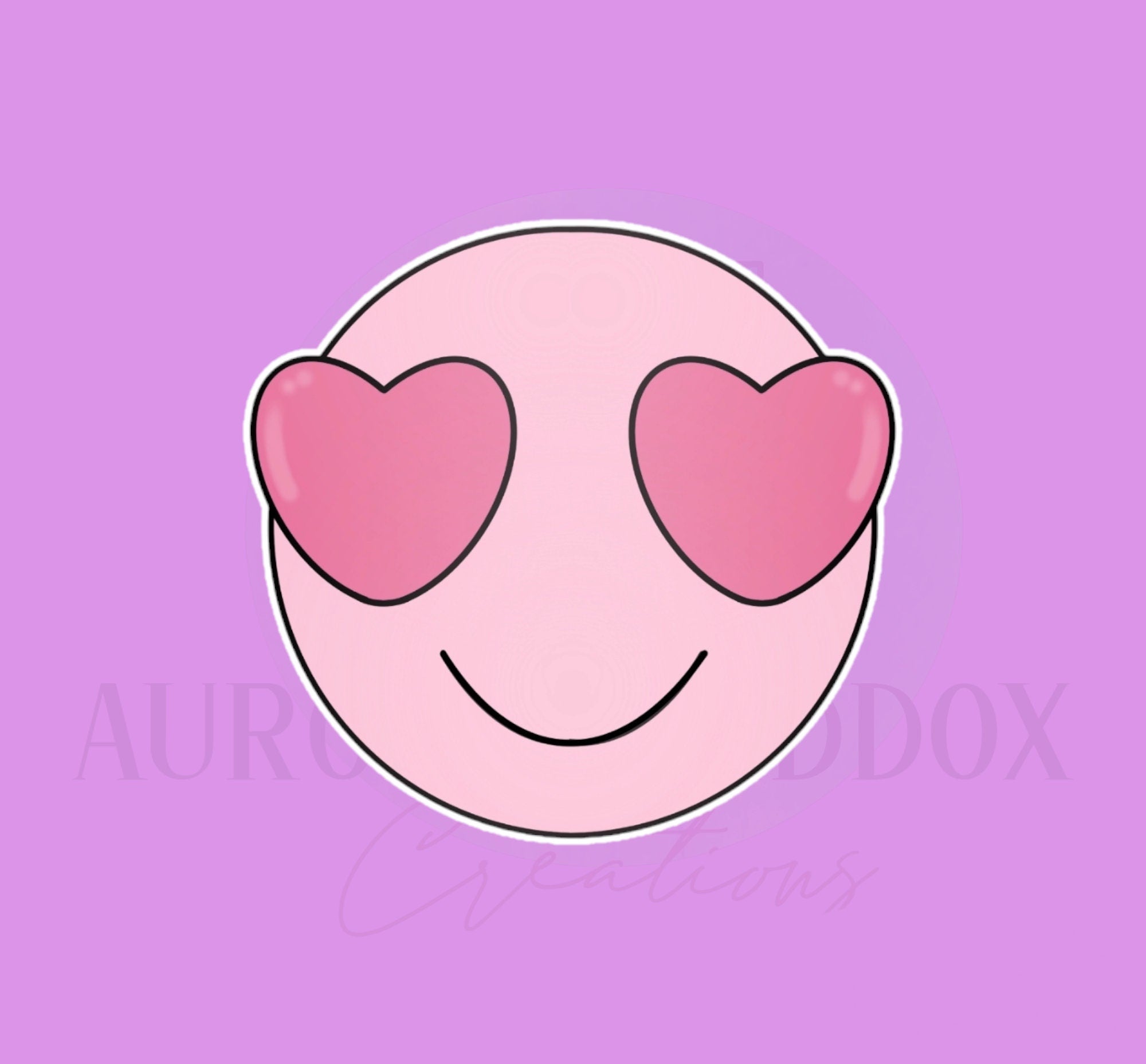 Smile Heart Eyes Cookie Cutter