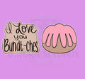 I Love You Bundt-Ches Set | 2 Piece | Cookie Cutter