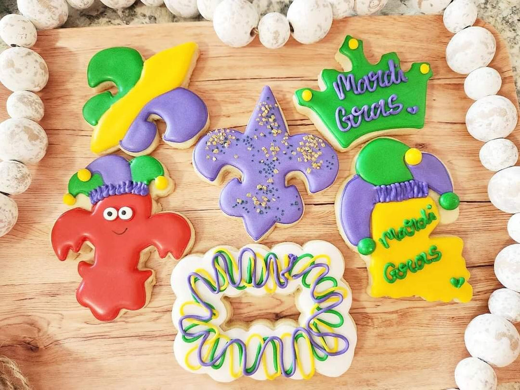 King Cake Rectangle #1 With Middle Cut Out | Cookie Cutter