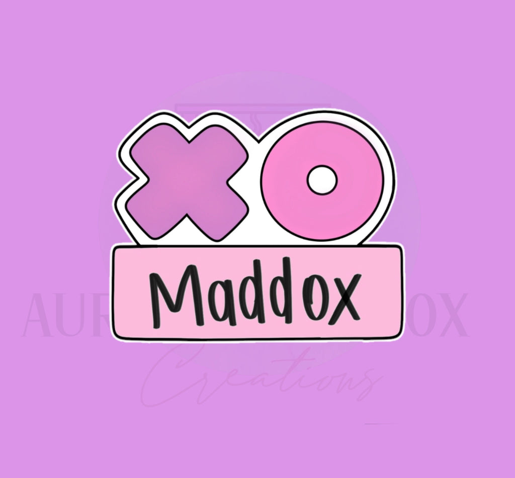 XO Plaque Cookie Cutter