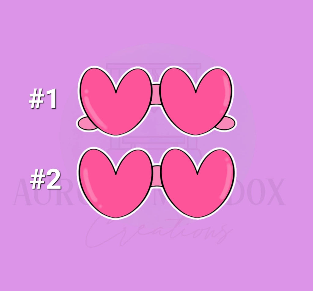 Heart SunGlasses Cookie Cutter