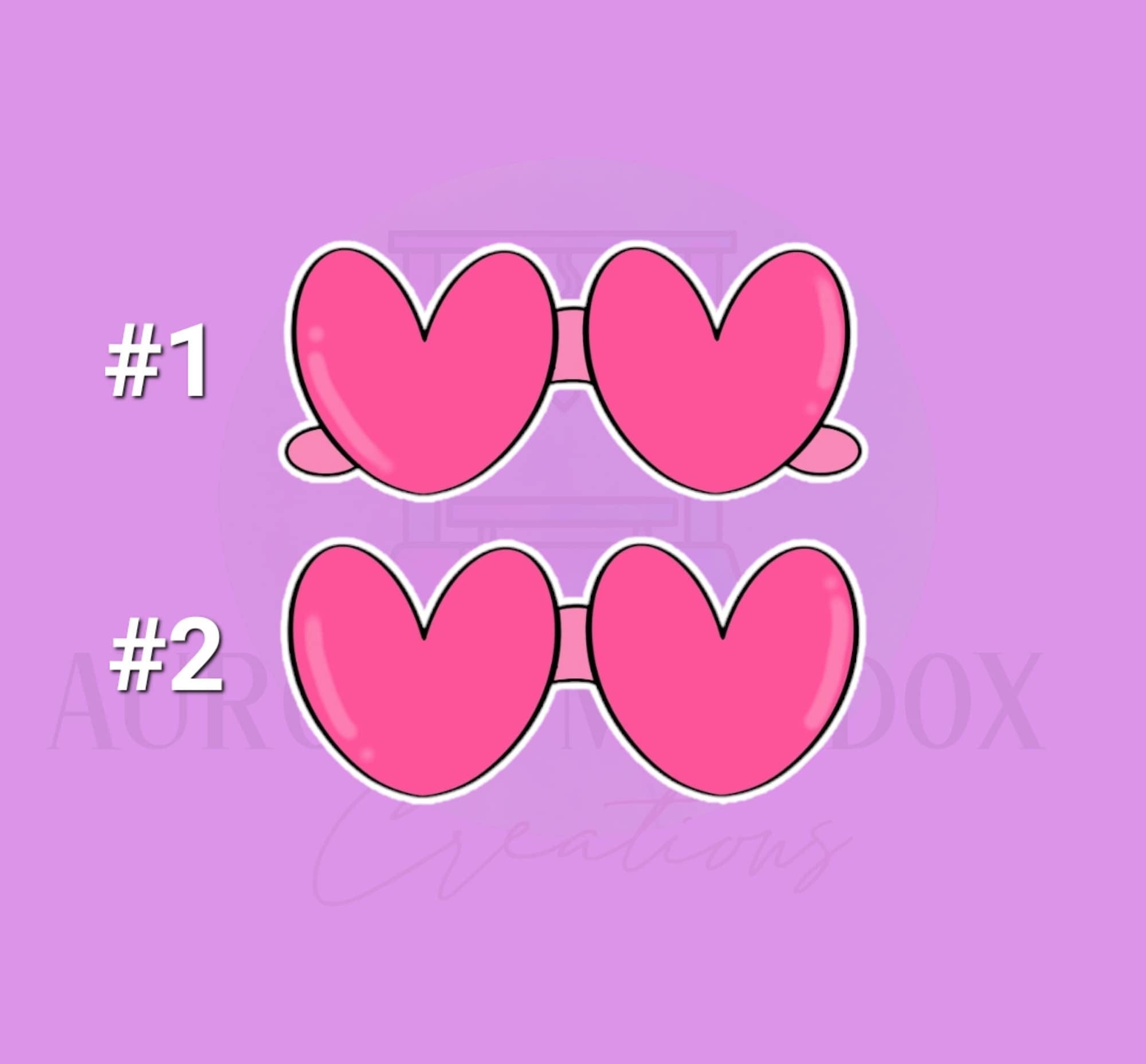 Heart SunGlasses Cookie Cutter