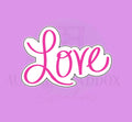 Love Word Plaque Cookie Cutter