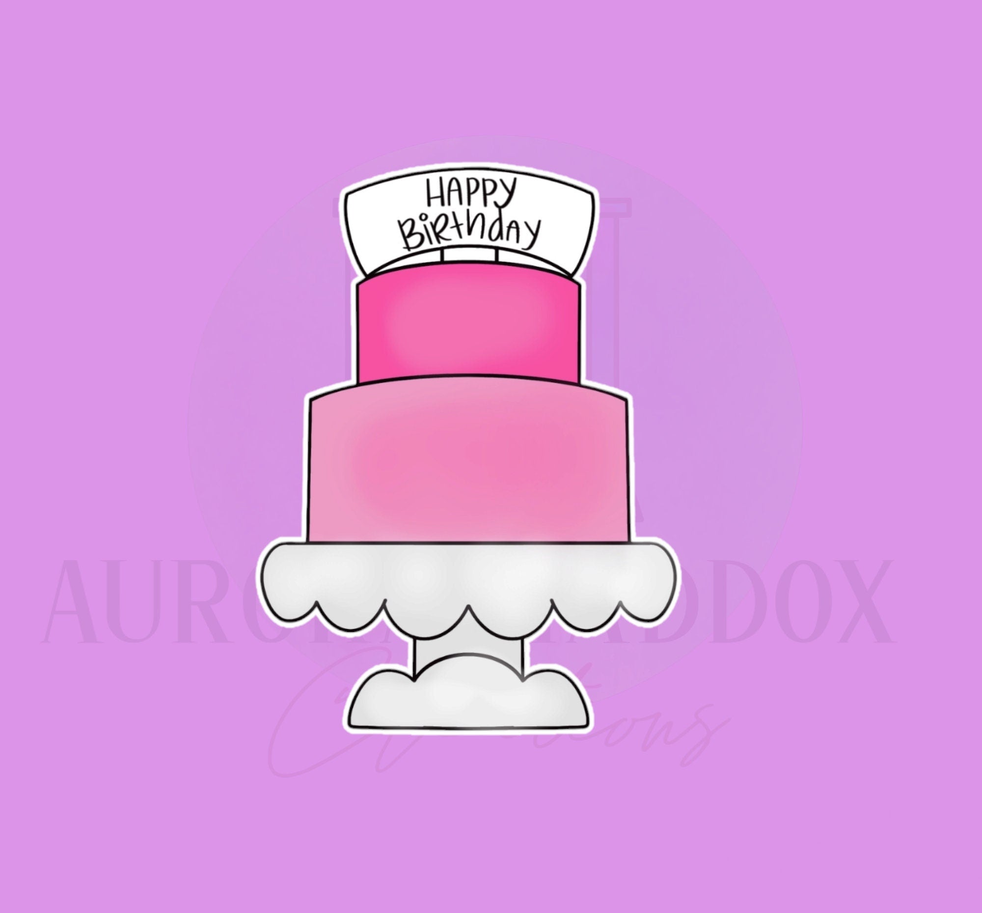 Cake Stand 2 Tier Banner | Cookie Cutter