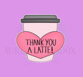 Latte Heart Coffee Cookie Cutter