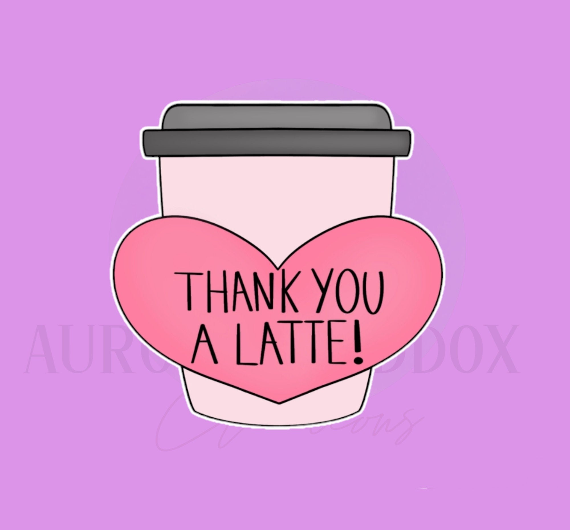 Latte Heart Coffee Cookie Cutter