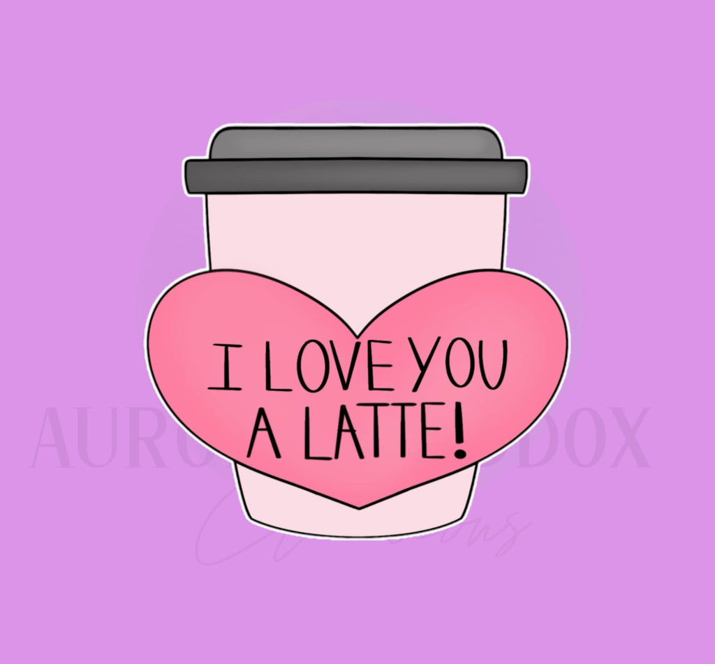 Latte Heart Coffee Cookie Cutter