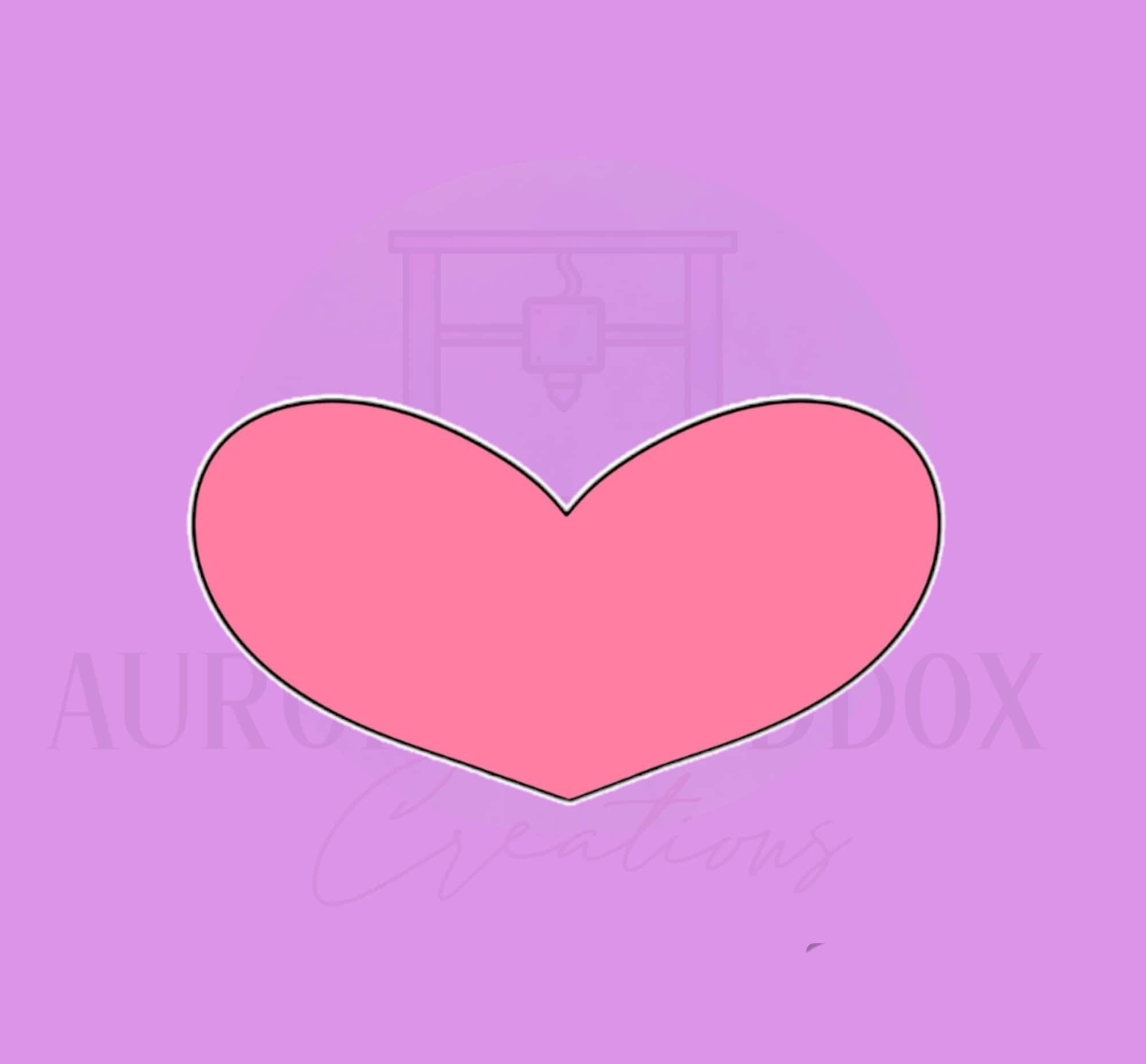 Low Heart Cookie Cutter