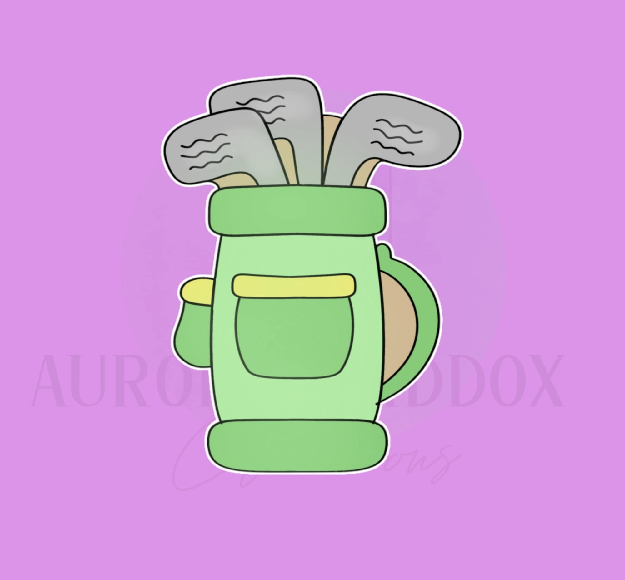 Golf Bag Cookie Cutter