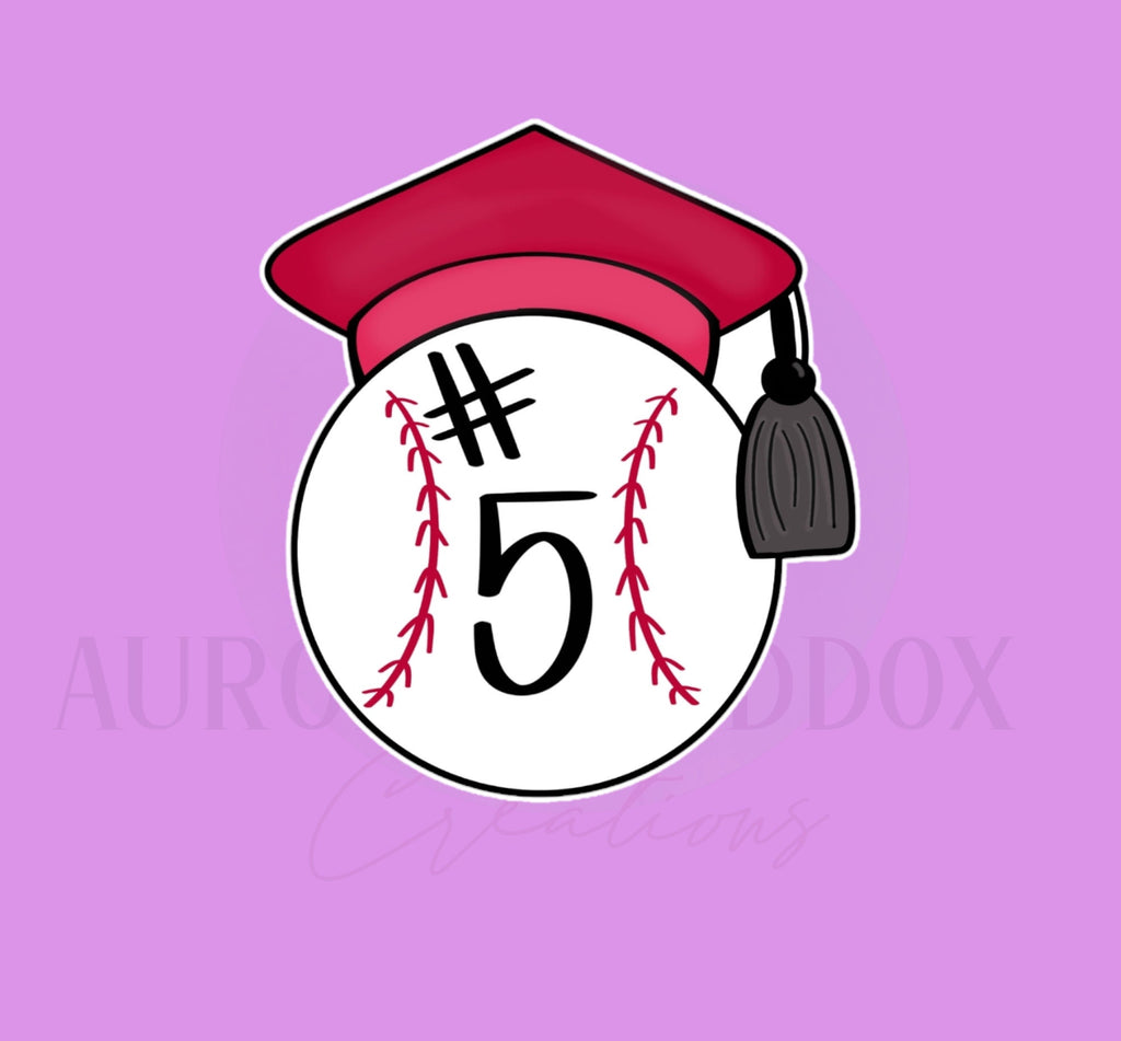 Baseball Grad Cookie Cutter