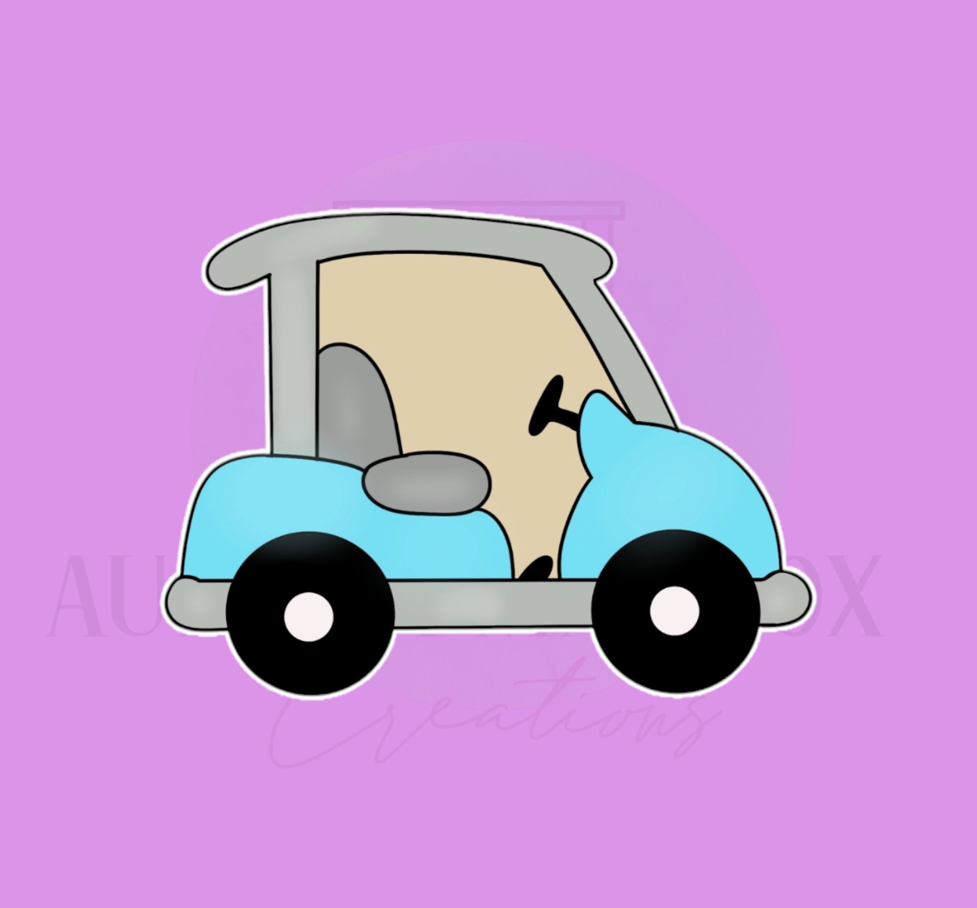 Golf Cart Cookie Cutter