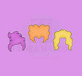 Halloween Witch Hair Set | Cookie Cutters | 3 Piece