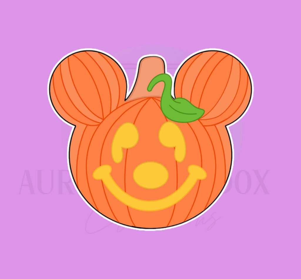 Mouse Pumpkin with Leaf Cookie Cutter