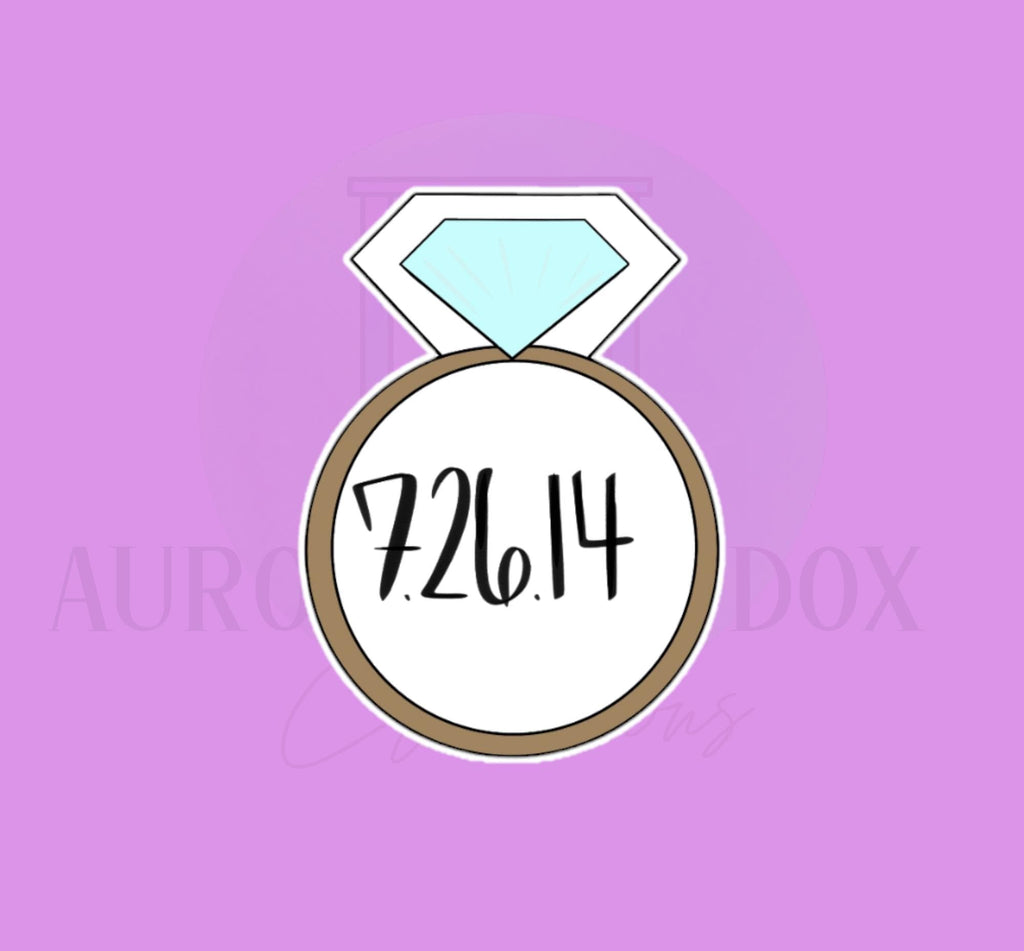 Diamond Ring Plaque Cookie Cutter