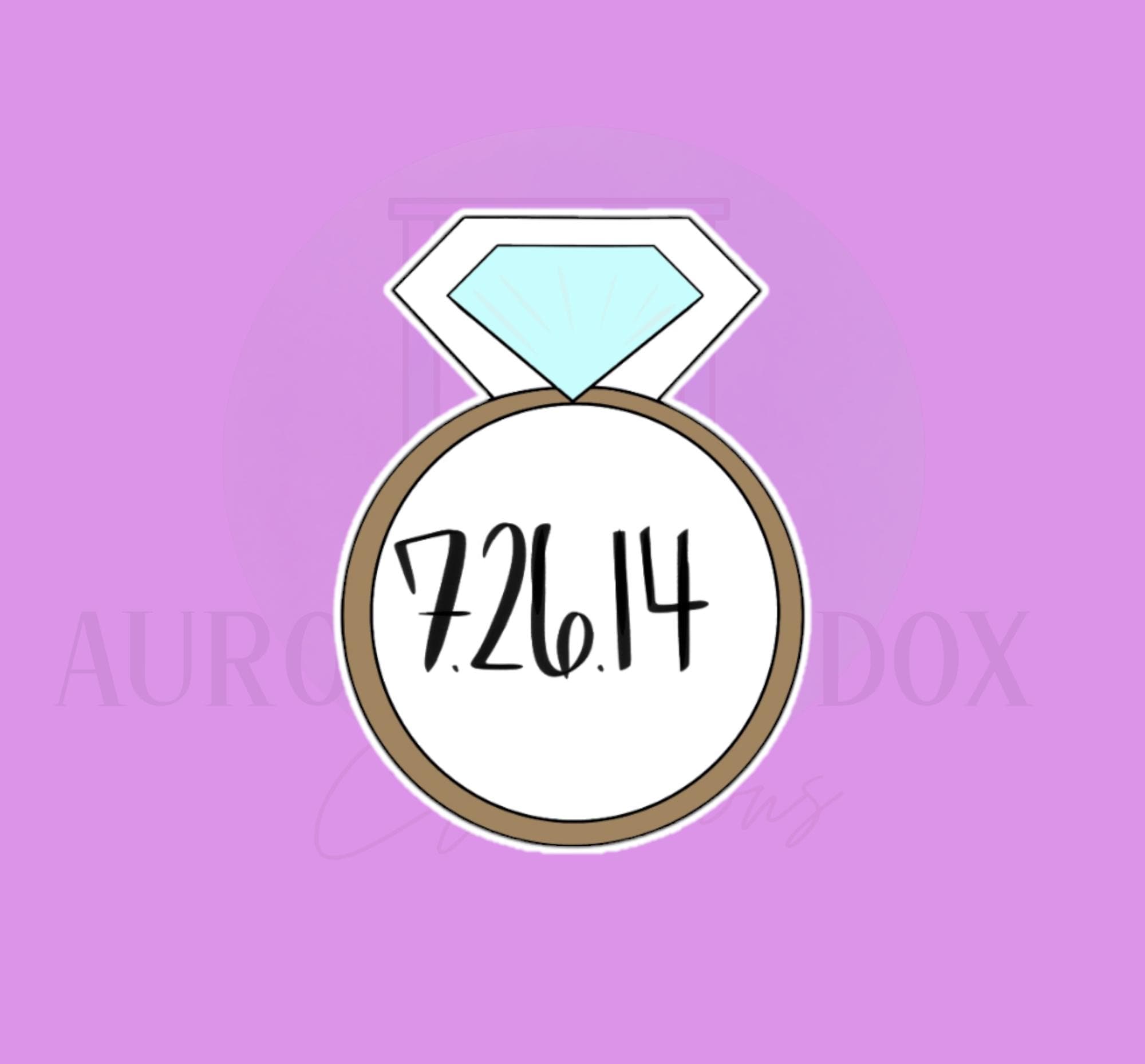 Diamond Ring Plaque Cookie Cutter