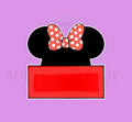 Mouse with Bow Plaque | Cookie Cutter