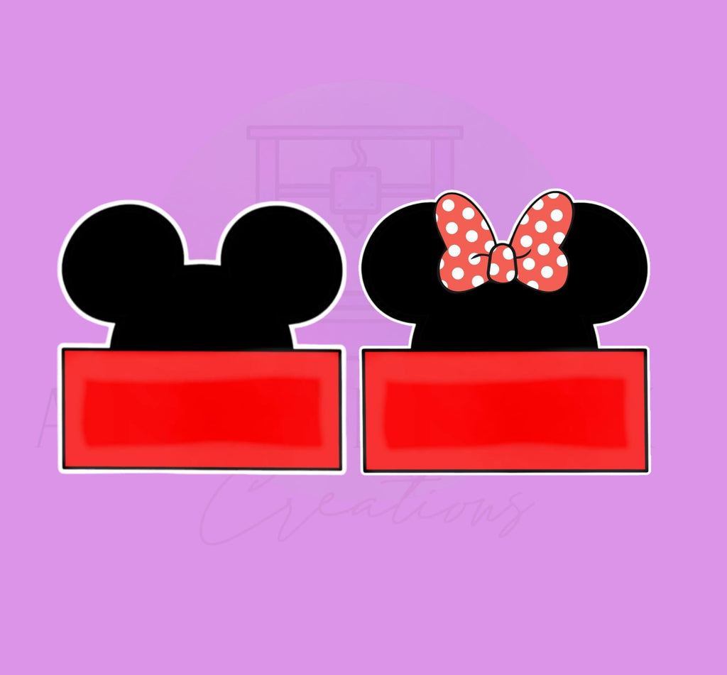 Mouse Plaque Set | 2 Piece | Cookie Cutters