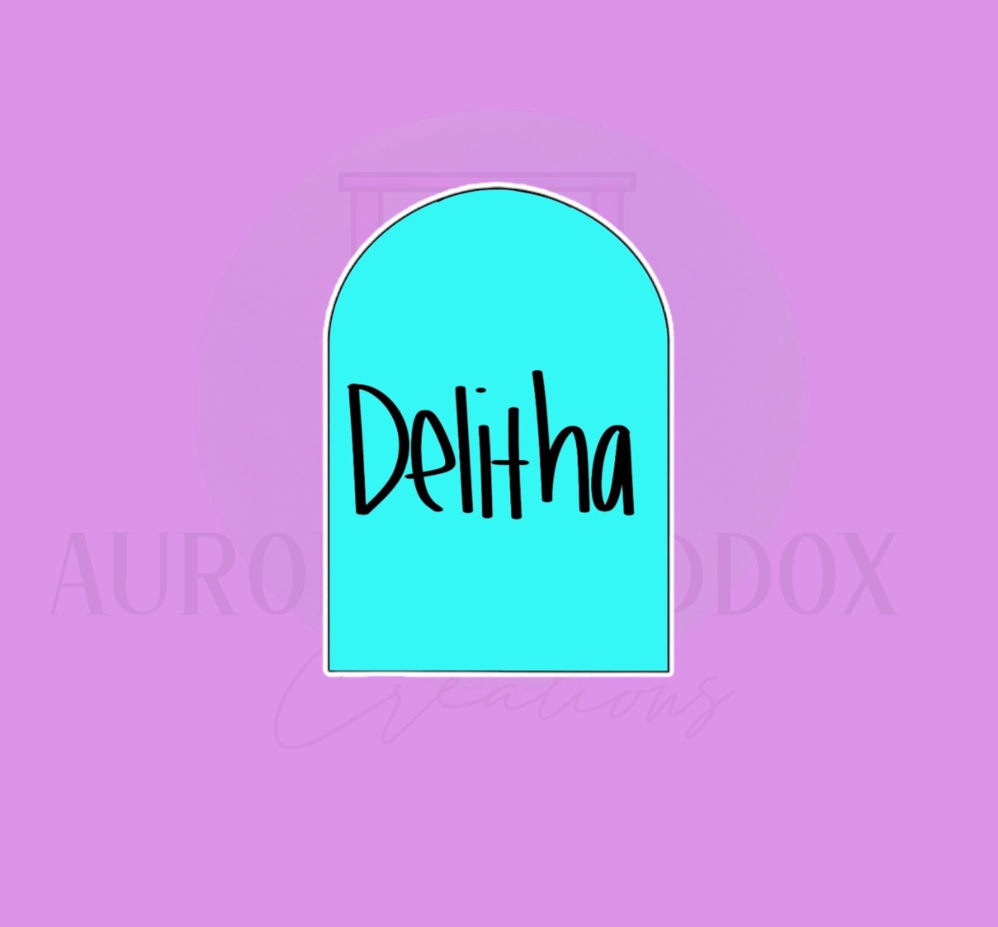 Delitha Plaque | Cookie Cutter