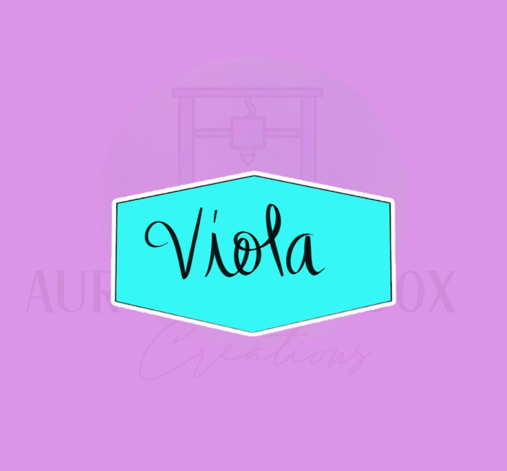 Viola Plaque | Cookie Cutter