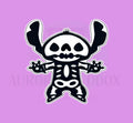 Blue Alien Monster Skeleton Cookie Cutter