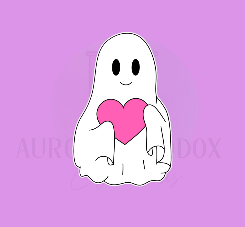 Ghost of Holding Objects Cookie Cutter