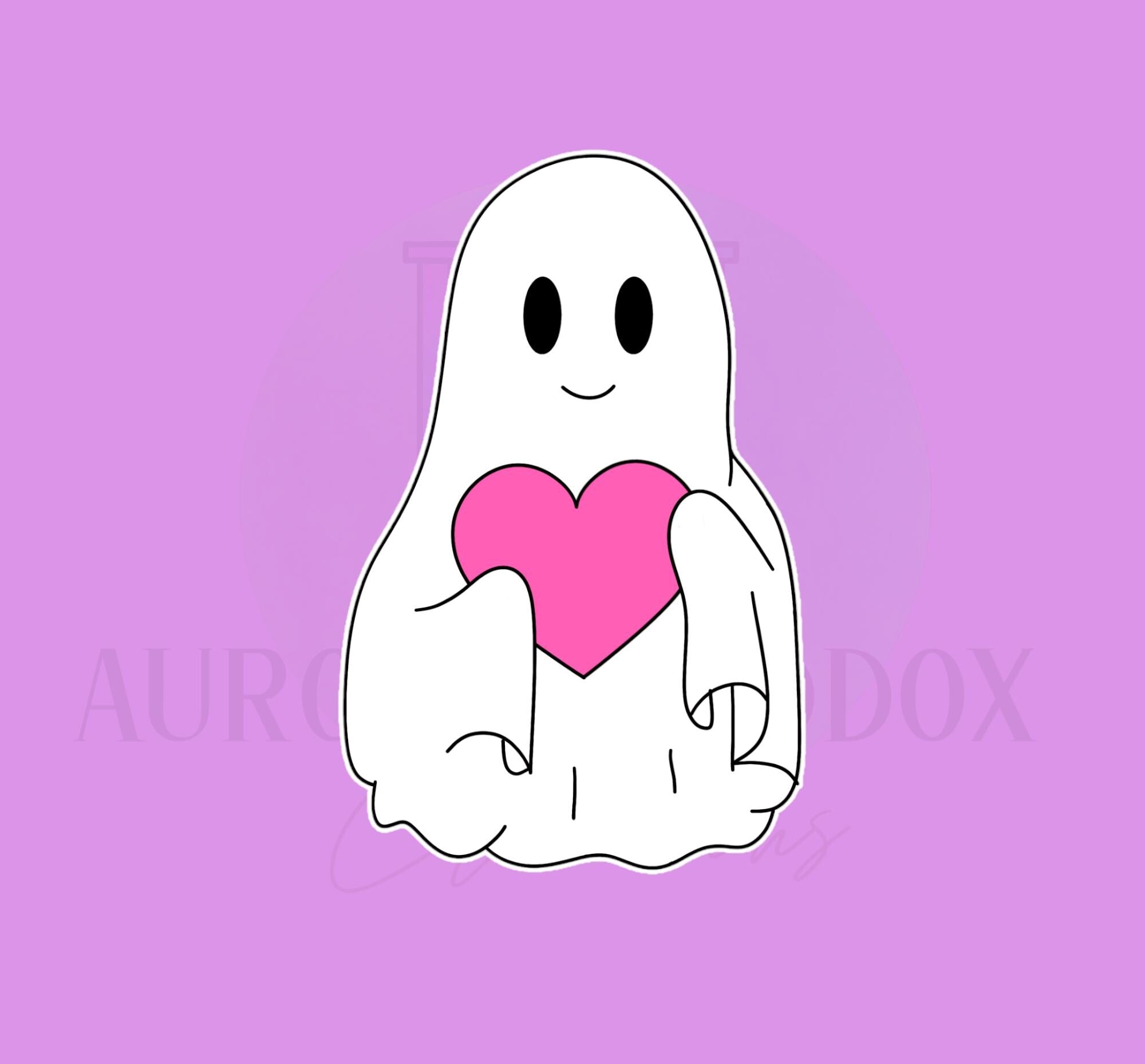 Ghost of Holding Objects Cookie Cutter