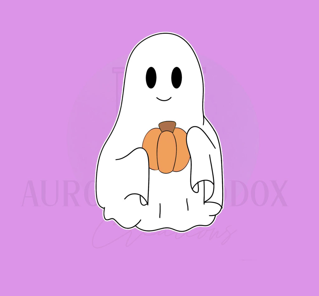 Ghost of Holding Objects Cookie Cutter