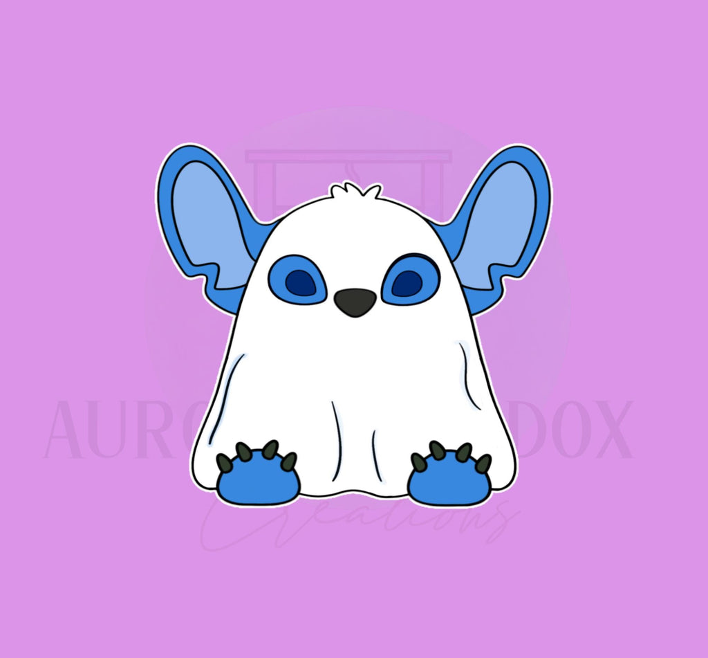 Blue Alien Monster Ghost Cookie Cutter