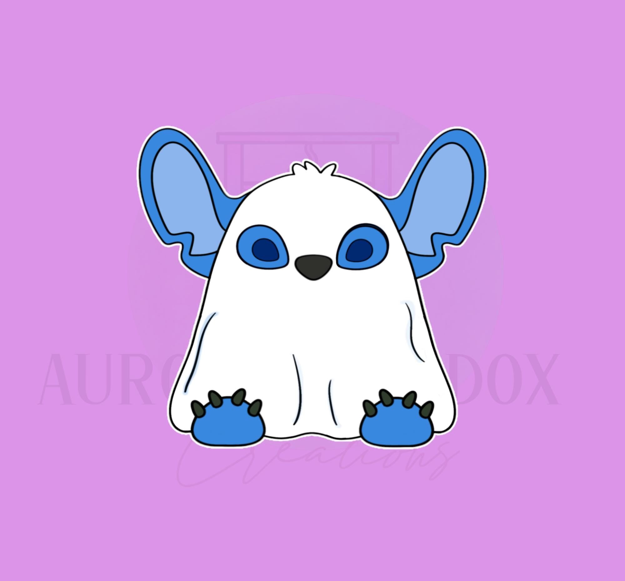 Blue Alien Monster Ghost Cookie Cutter