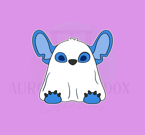Blue Alien Monster Ghost Cookie Cutter