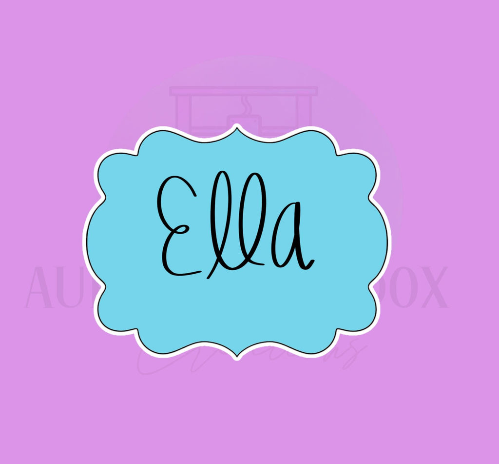 Ella Plaque | Cookie Cutter