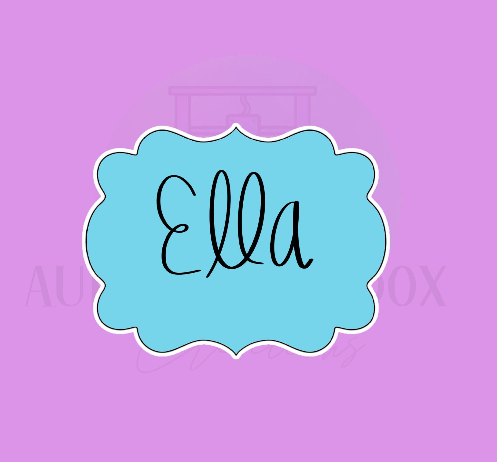 Ella Plaque | Cookie Cutter
