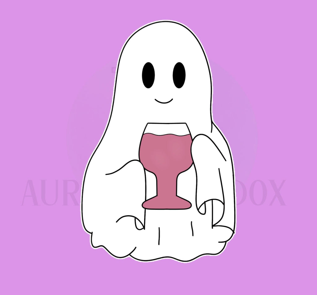 Ghost of Holding Objects Cookie Cutter